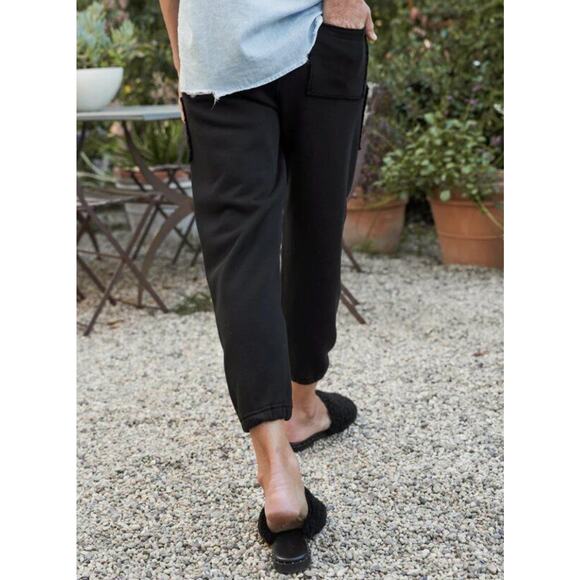 FRANK & EILEEN Sz L Large Black Eamon Patch Pocket Jogger Sweatpants Pants - Picture 2 of 11